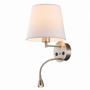 Aplica perete moderna nickel tip veioza cu usb Caicos