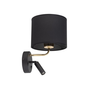 Aplica perete Negru Auriu 2xG9 E27 RICHI 4234TK - Img 1