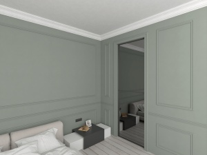 Bagheta de colt / Cornisa de interior BC23-08 dimensiuni 80x80x2000mm - Img 3