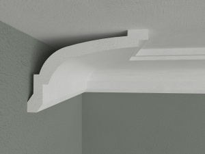 Bagheta de colt / Cornisa de interior BC33 dimensiuni 80x120x2000mm - Img 2