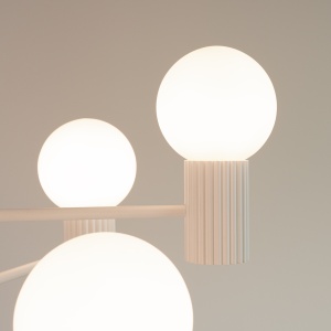 Candelabru HALO 6 alb - Img 3
