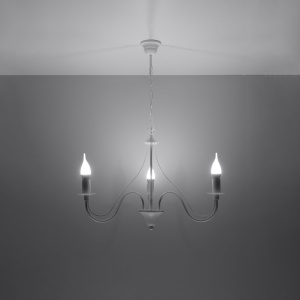 Candelabru MINERWA 3 alb - Img 3