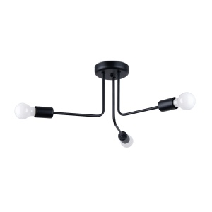 Candelabru NORAH 3 Negru - Img 1