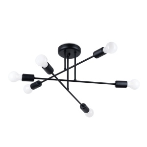 Candelabru NORAH 6R negru - Img 1