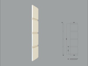 Coltar decorativ de exterior FPCL07 dimensiuni 1000x35x250x250 - Img 1