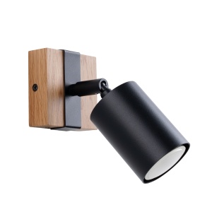 Lampă de perete FAGER 1 Negru - Img 1