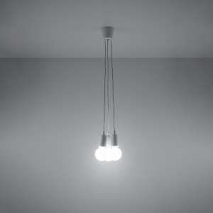 Lampă suspendată DIEGO 3 Alb - Img 3
