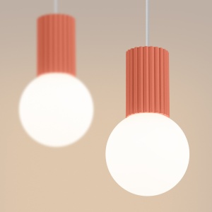 Lampă suspendată HALO 2L piersică - Img 3