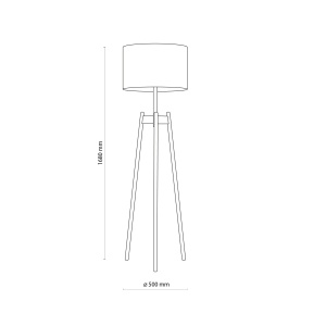Lampadar Bej 1xE27 PEREZ 5425TK - Img 3
