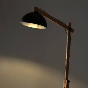 Lampadar Bej Negru 1xE27 OSLO 5582TK - Img 2