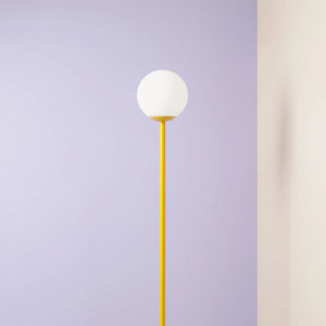 Lampadar galben, Lampadar forma dreapta, Lampa de podea galben, Lampadar modern, Lampadar living, Lampadar dormitor, Lampadar metal, Lampa de podea moderna, Lampadar modern living, Lampadar modern dormitor, Lampadar minimalist