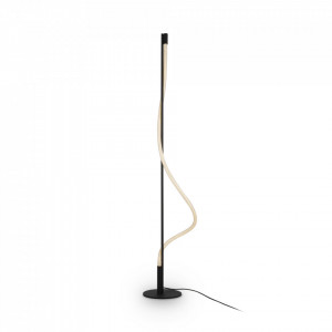 Lampadar modern negru liniar minimalist Maytoni Tau