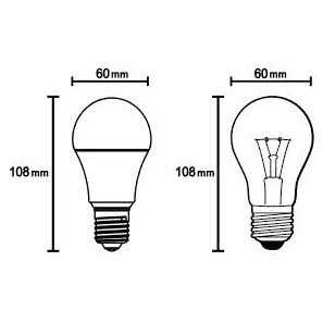 LED E27 9W 3000K 1055lm E27 BULBS R09234 - Img 2