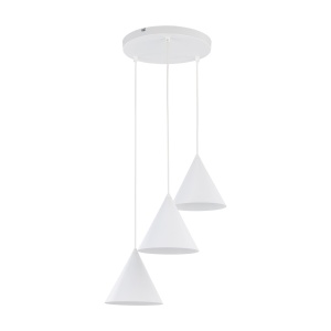 Lustra Alb 3xE27 CONO 10012TK - Img 1