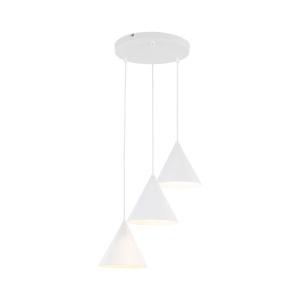 Lustra Alb 3xE27 CONO 10012TK - Img 4