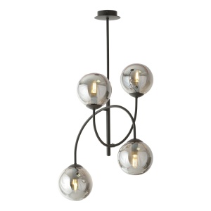 Lustra ARCHI 4B Negru GRAFIT - Img 1