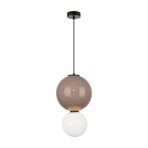 Lustra Bej - Alb LED becuri Pieve