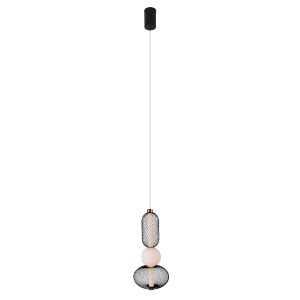 Lustra BORA P0591 LED Negru Auriu - Img 3