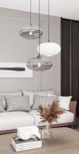 Lustra COCO 3 Negru PREM MIX - Img 3