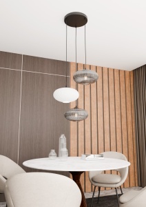 Lustra COCO 3 Negru PREM MIX - Img 2