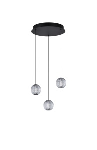 Lustra EDEM 3 ROUND Negru