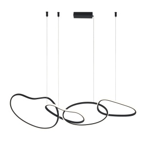 Lustra Fonte Negru 4 x LED
