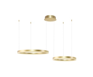 Lustra HALO PENDANT 80+60 CCT Auriu + Telecomanda
