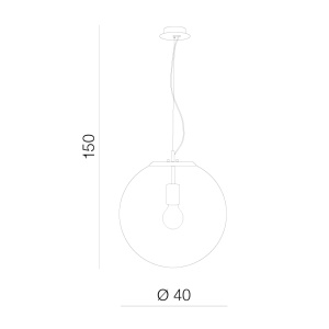 Lustra IRIS 40 Chrome - Img 2