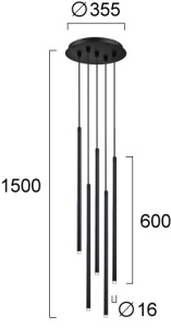 Lustra LED 3000K Zenia 4291200 - Img 3