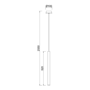 Lustra LED 6W 3000K CALA 8081 - Img 2