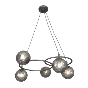 Lustra LIBRA 5 Negru GRAFIT - Img 2