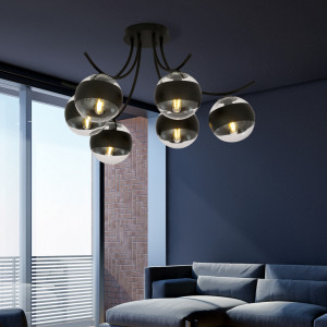 Lustra neagra, Lustra suspendata neagra, Lustra cu pendule, Lustra metal neagra, Lustra metal, Lustra moderna neagra, Lustra living, Lustra living neagra, Lustra moderna, Lustra dormitor, Lustra dormitor neagra, Lustra bucatarie, Lustra din metal, Lustra 