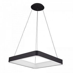 Lustra moderna neagra patrata cu led Giacinto 4000k