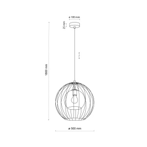 Lustra Negru 1xE27 UNIVERSO 2552TK - Img 3