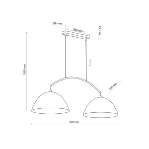 Lustra Negru 2xE27 FARO 6008TK - Img 4