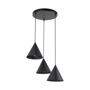 Lustra Negru 3xE27 CONO 10067TK - Img 3