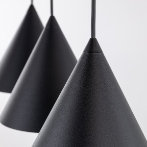Lustra Negru 3xE27 CONO 10068TK - Img 2