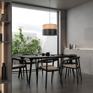 Lustra Negru 3xE27 NICOL 4798TK - Img 2