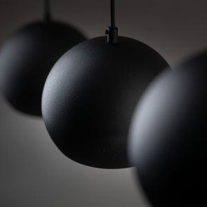 Lustra Negru 3xE27 ZOE 10169TK - Img 3