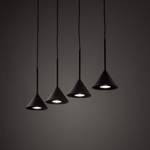 Lustra Negru 4xGU10 CONO 10305TK - Img 3