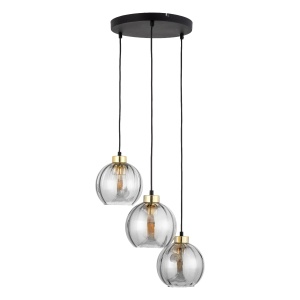 Lustra Negru Auriu 3xE27 DEVI 4579TK - Img 3