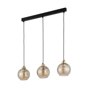 Lustra Negru Auriu 3xE27 DEVI 4638TK