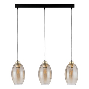 Lustra Negru Auriu 3xE27 SEBO 4635TK