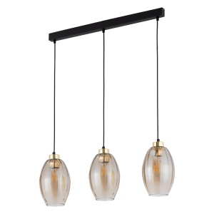 Lustra Negru Auriu 3xE27 SEBO 4635TK - Img 2