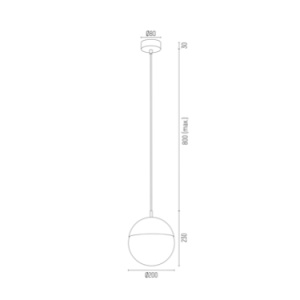 Pendul 1 bec B LIVIA A4029 - Img 2