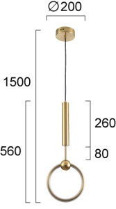 Pendul LED 3000K Axel 4295101 - Img 3