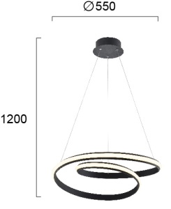 Pendul LED 3000K Sigma 4247900 - Img 3