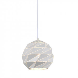 Pendul modern alb cu detalii aurii Palermo d23