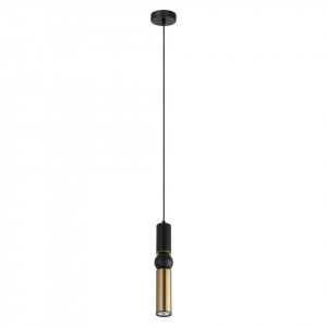 Pendul modern negru cu detalii aurii Isidore