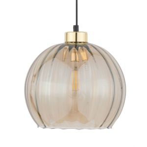 Pendul Negru Auriu 1xE27 DEVI 4636TK - Img 2